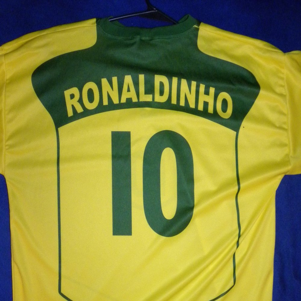RONALDINHO Brazil 2004 jersey L. psg fcb barcelona mineiro